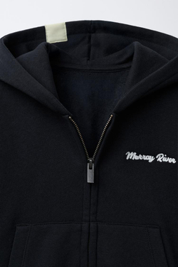 ZARA КОМПЛЕКТ ИЗ ТОЛСТОВКИ И БРЮК BALLOON, МОРСКОЙ ТЕМНО-СИНИЙ