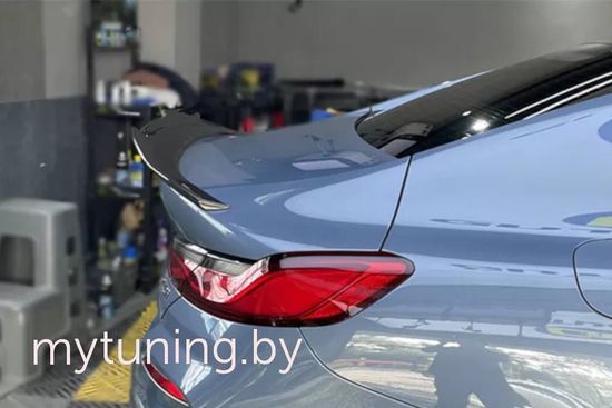 Спойлер глянцево - черный V.1 для BMW 8 G16 2019+ Gran Coupe
