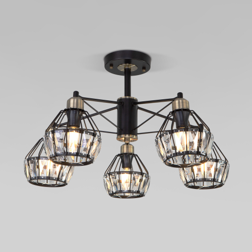 Потолочная люстра в стиле лофт 70075/5 черный