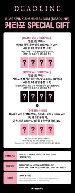 Альбом BLACKPINK - 3rd Mini Album [DEADLINE] (SILVER Ver.)