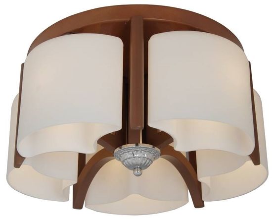 85652/5C BROWN+CHROME (1) Люстра