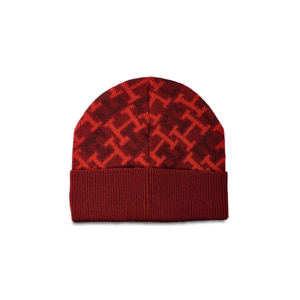 шапка th monogram Tommy Hilfiger - бордовый(AM0AM10491)