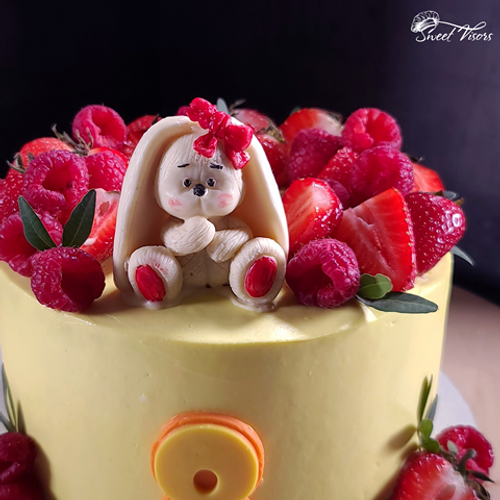 "Зайка в ягодах" (декор)