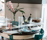 Блюдо для торта с крышкой, tiffany, ?30 см, голубое