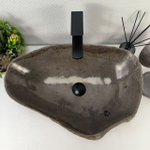 Раковина из речного камня RS-65134 57*39*15 0862