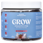 Akasha Superfoods, Grow, жевательные таблетки для волос и красоты, со вкусом граната, 60 жевательных таблеток