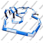 Надувная трасса "Опасный поворот", 13*9*2,5 м