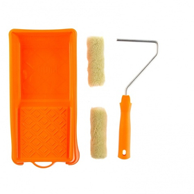 Малярный набор для фасадных работ: кювета 150 мм х 290 мм и мини-валик 110 мм Сибртех 80457