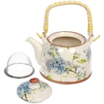 Чайник заварочный керамический 700мл с ситом «Сирень»