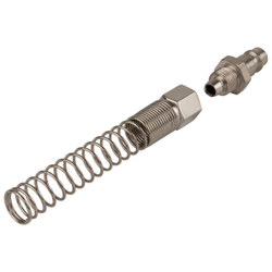 OPT-730PPS Штуцер быстроразъемного соединения пневматического с пружинкой, резьба 3/8"