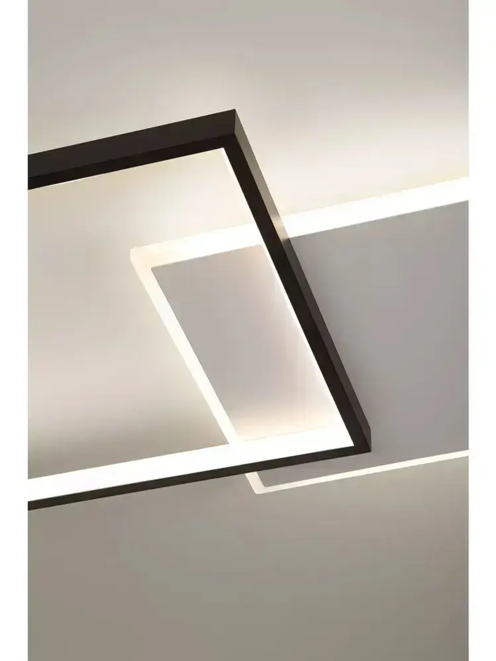 Люстра потолочная светодиодная с пультом ДУ Rivoli черно-белая 74 Вт 3000К-6000К, светильник на кухню, в детскую, в спальню