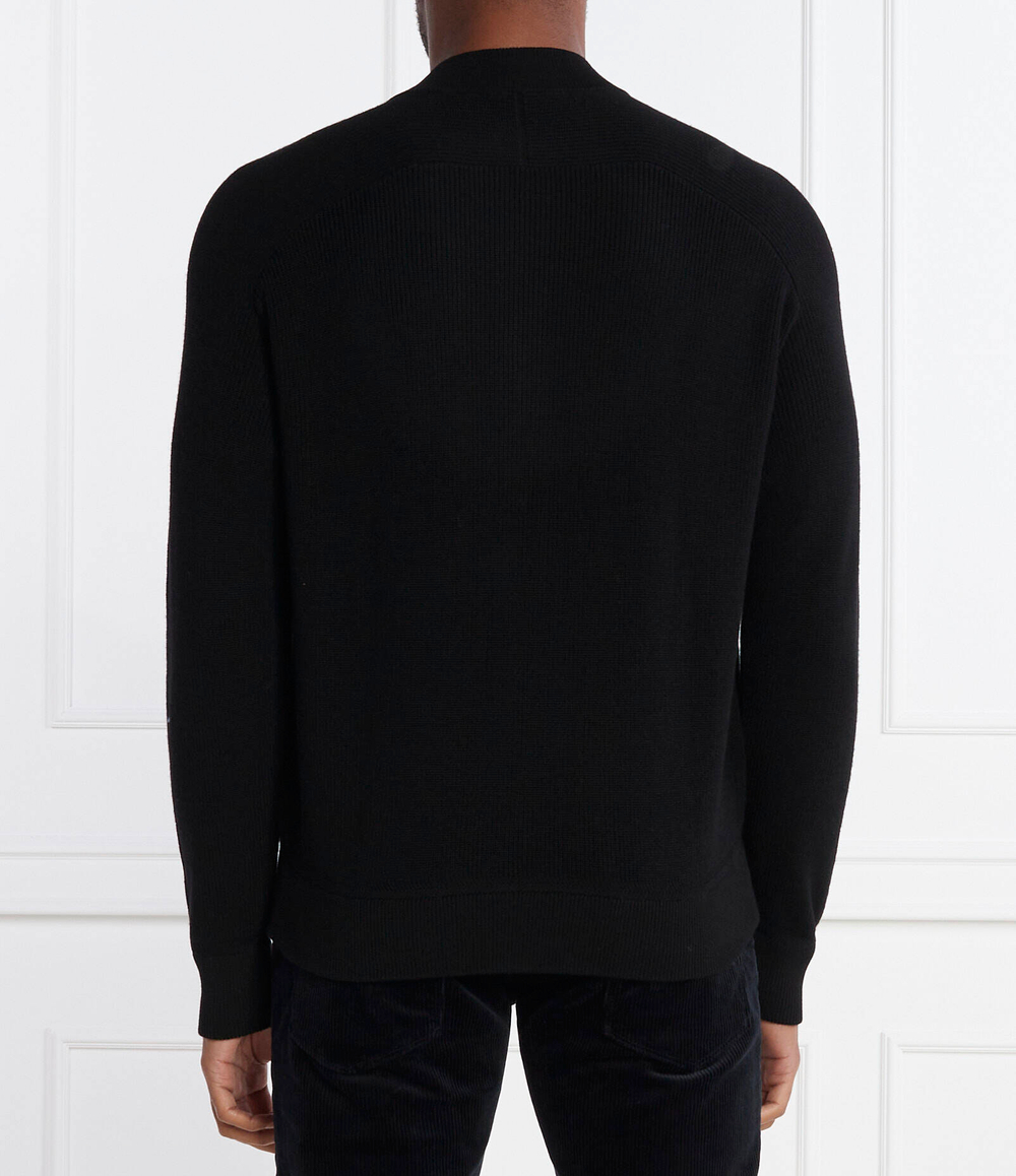 Хлопковый свитер Emporio Armani - черный(6R1MXT 1MMBZ)