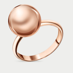 Кольцо для женщин из розового золота 585 пробы без вставок (арт. 03464)