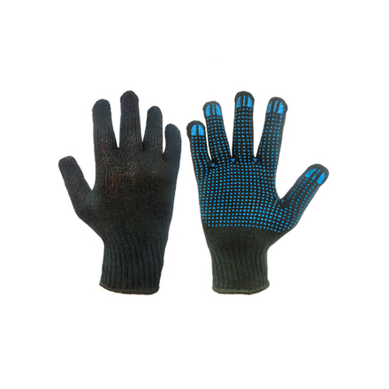 Перчатки х/б с ПВХ покрытием Точка 7 класс оверлок двойной