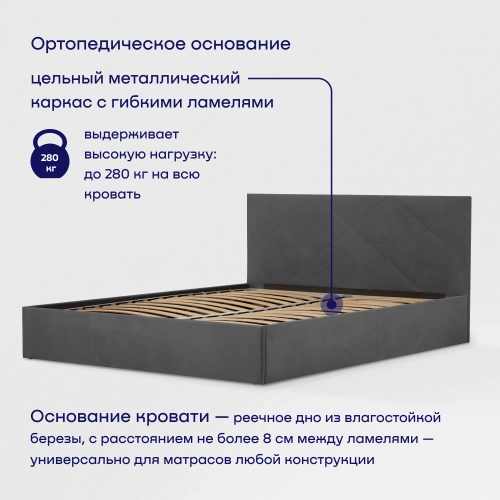 Кровать BuyRest (велюр, без ПМ)