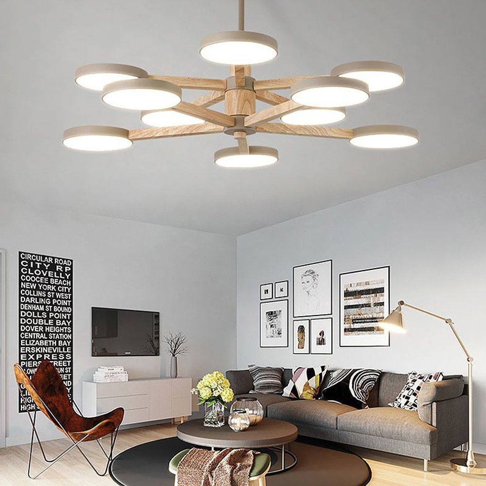 Люстра на штанге TURNA DBL L12 White