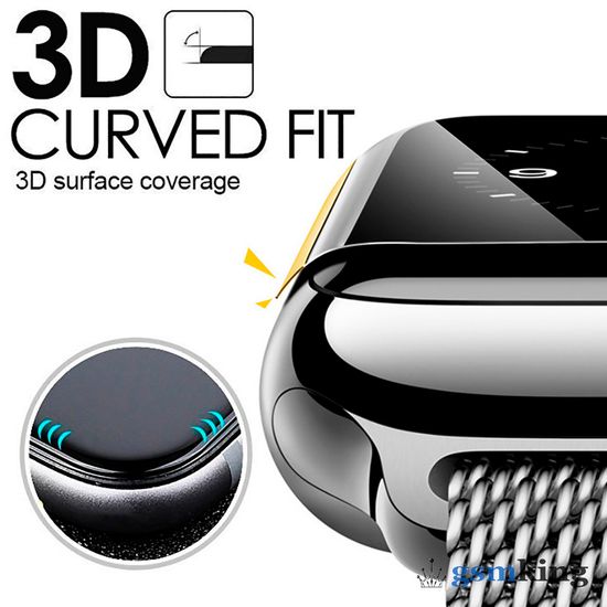 Tempered Glass 3D Full Cover for Watch 5 40mm Black