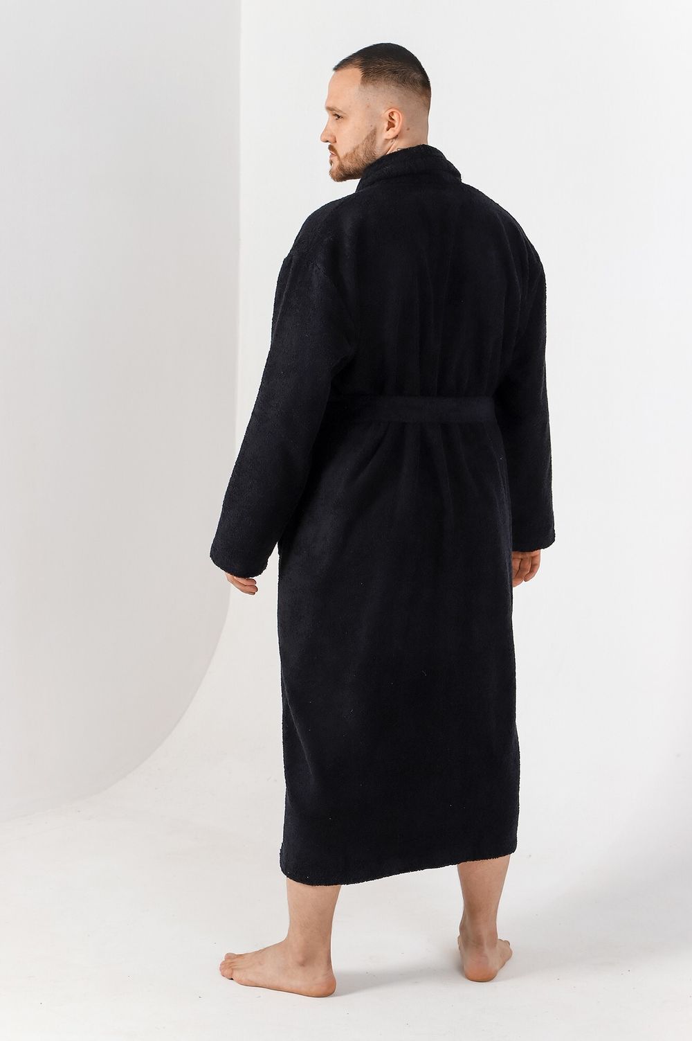 Халат мужской Комфорт-4 Виотекс ЧЁРНЫЙ