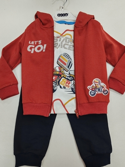 Костюм-тройка с капюшоном для мальчика