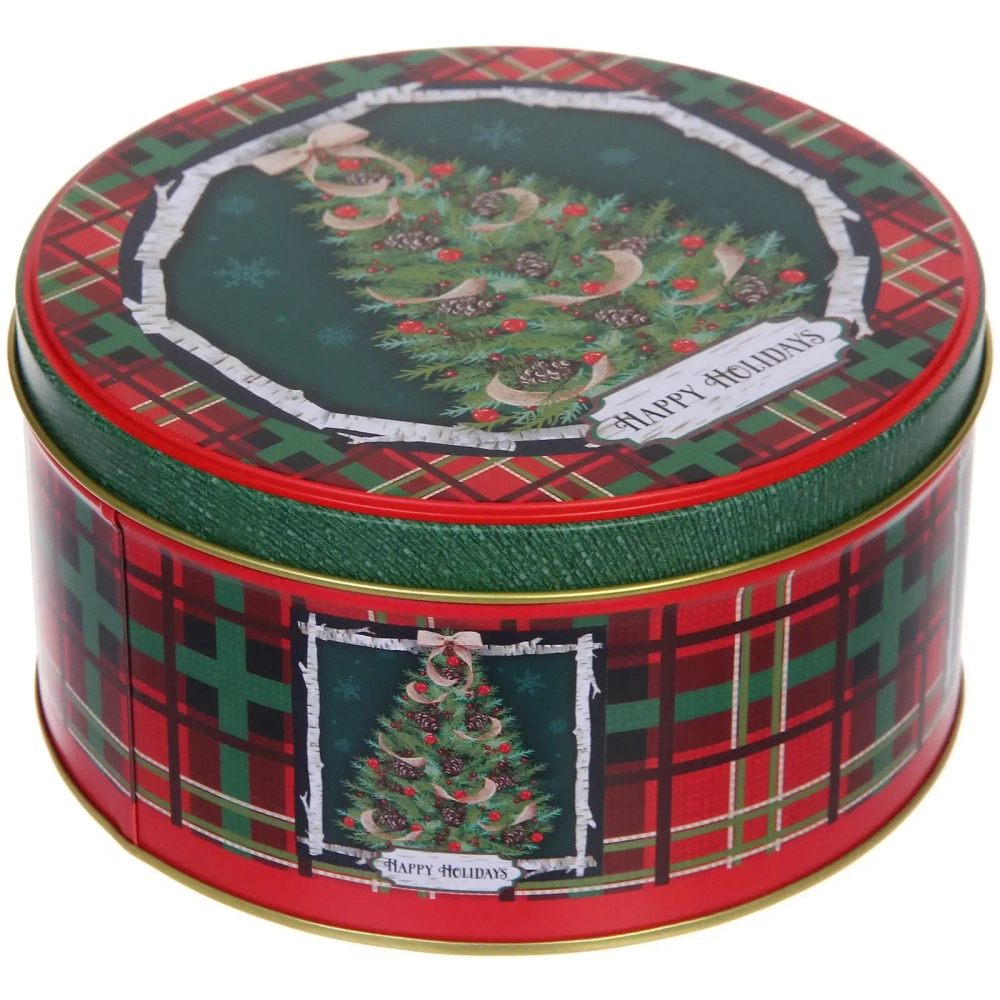 Банка жестяная «Дедушка Мороз» 700мл 13,5*5,8см