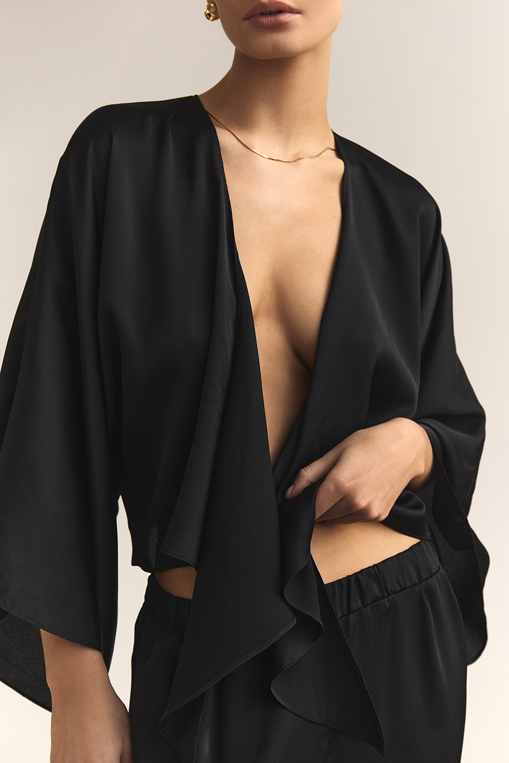 Топ на завязках MONICA Чёрный