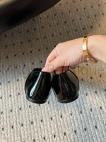 Балетки Saint Laurent черные лакированные