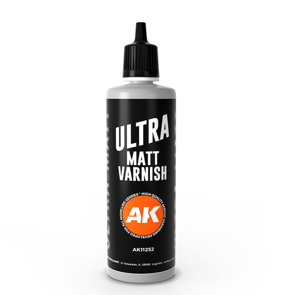 Лак для сборных моделей AK Interactive Ultra Matt Varnish 100ml