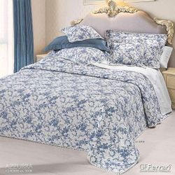 Покрывало 260х260 и 2 наволочки GF Ferrari Адзурра Avio синий