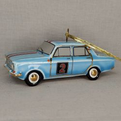 Фарфоровая ёлочная игрушка Автомобиль 412 спорт