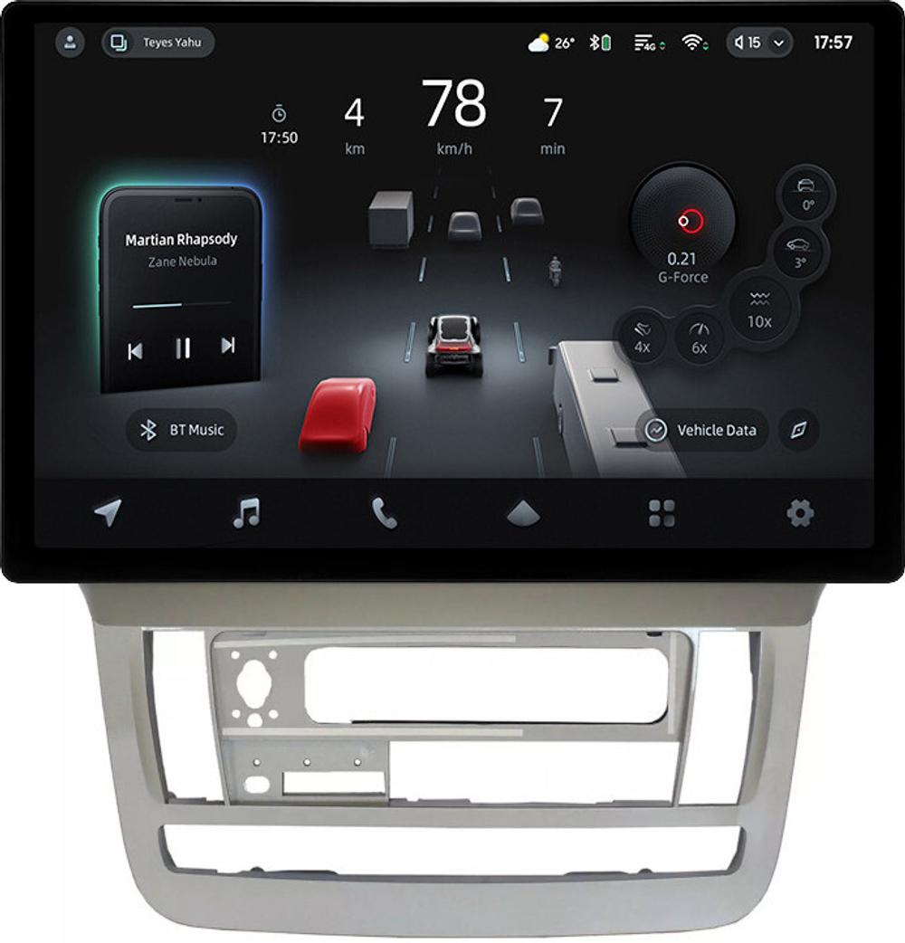 Магнитола для Toyota Alphard H10 2002-2005 - Teyes CC4-PRO монитор 13" 2K QLED на Android 13, Snapdragon 778G, 8+128, AI, CarPlay, DSP, 4G SIM-слот