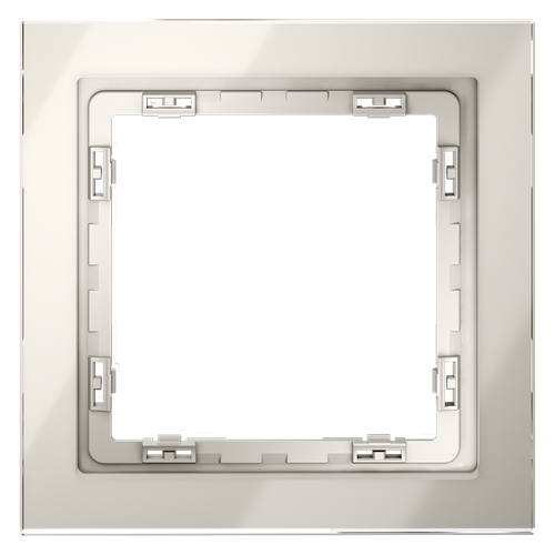 Рамка стеклянная VOLTUM S70 на 1 пост, (кашемир, стекло)