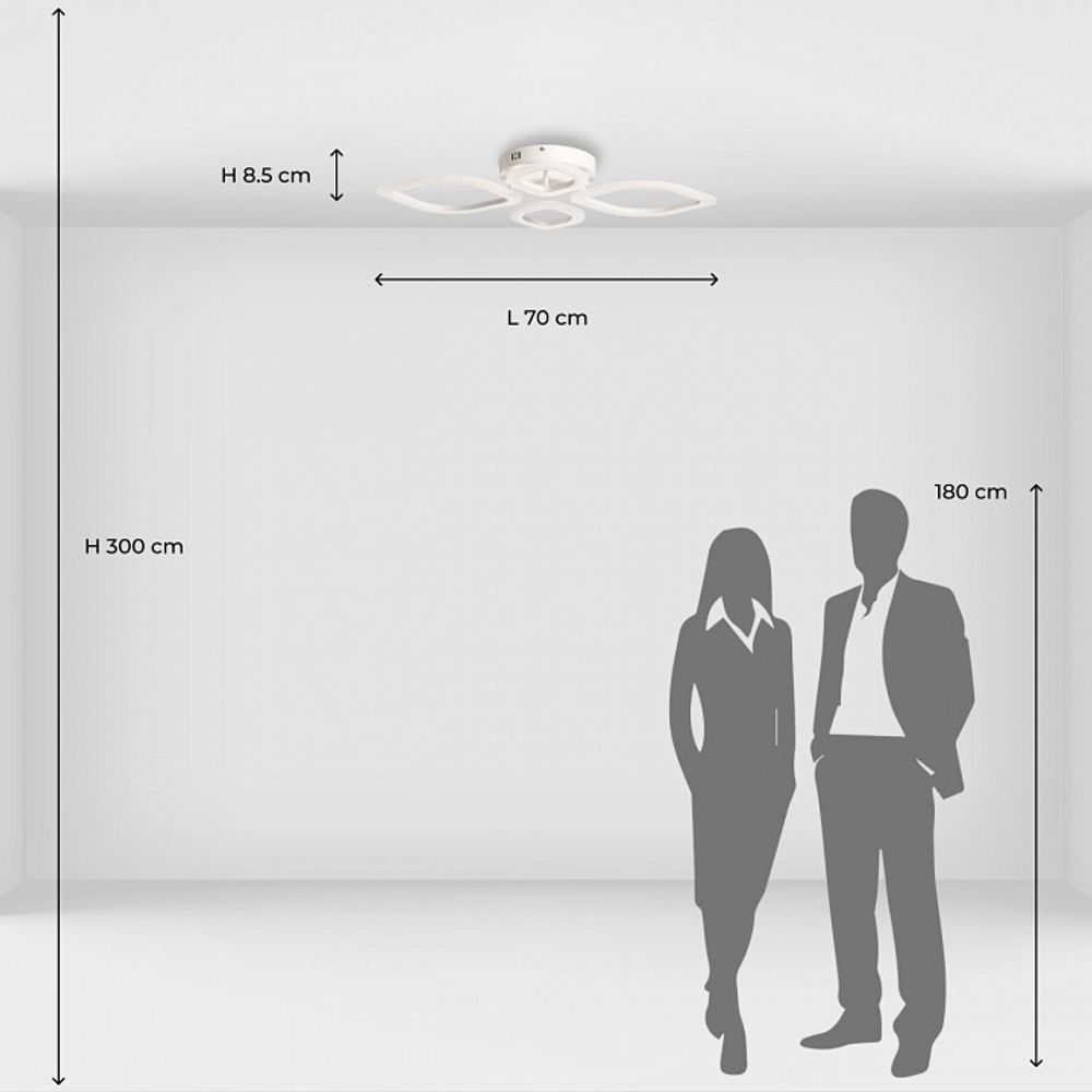 Потолочная люстра De City Мадлен 15 424018104