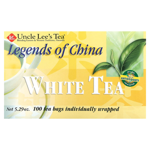 Uncle Lee's Tea, Legends of China, белый чай, 100 чайных пакетиков, 150 г (5,29 унции)