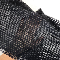 Кружево эластичное черное 22 см