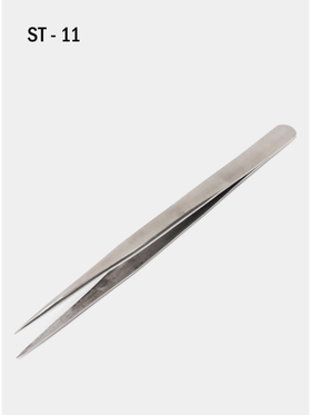 Плоский пинцет ST11, ST15, 120 мм HRC40 ( в ассортименте)
