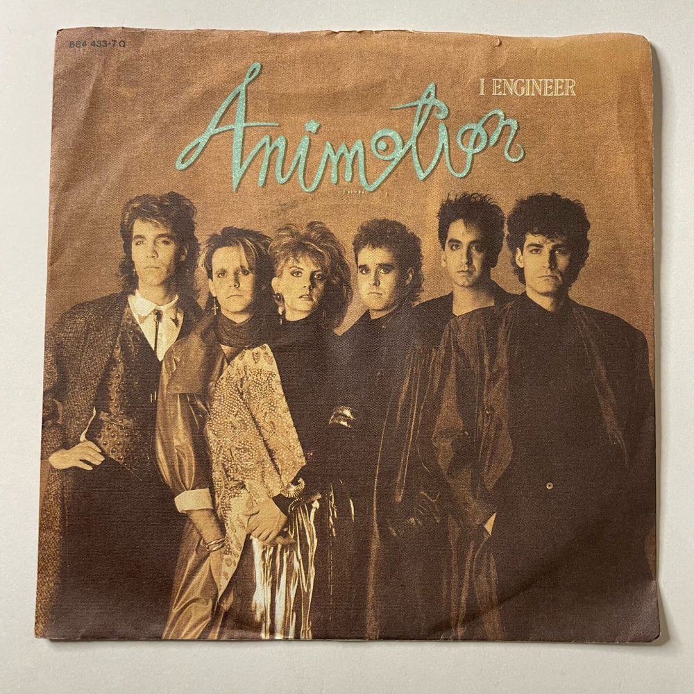 Винтажная виниловая пластинка LP Animotion I Engineer (Germay 1986) 7 дюймов, 45 RPM, Single
