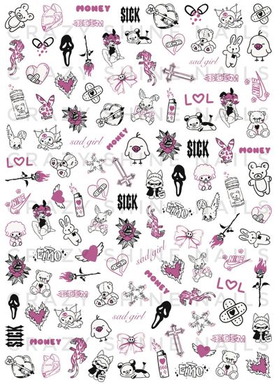 Слайдер-дизайн Crazy Shine Nails: ЭМО