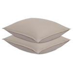 Набор наволочек изо льна и хлопка серо-бежевого цвета из коллекции essential, 70х70 см