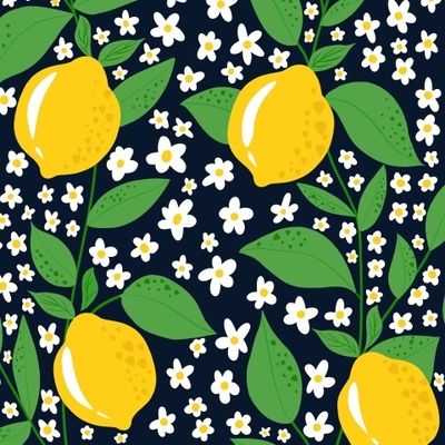 Лимоны и цветы