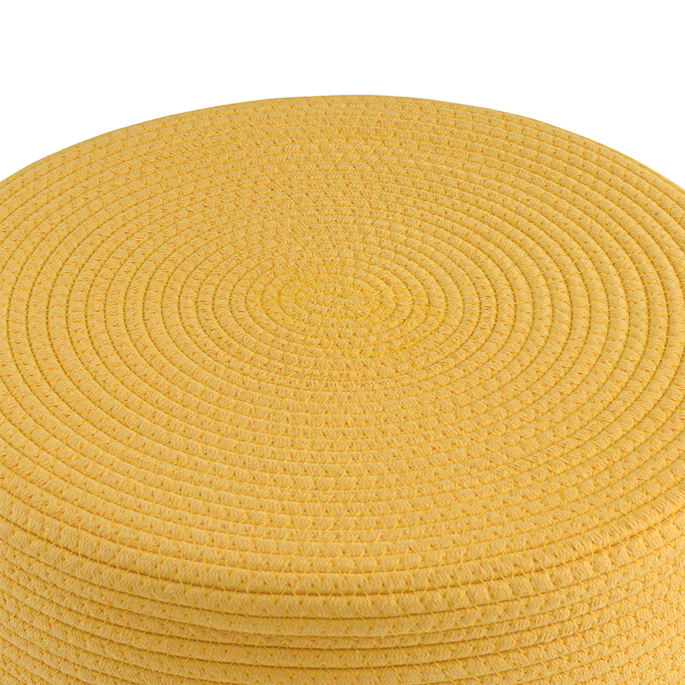 Пуф devy, D40х40 см, бежевый/горчичный