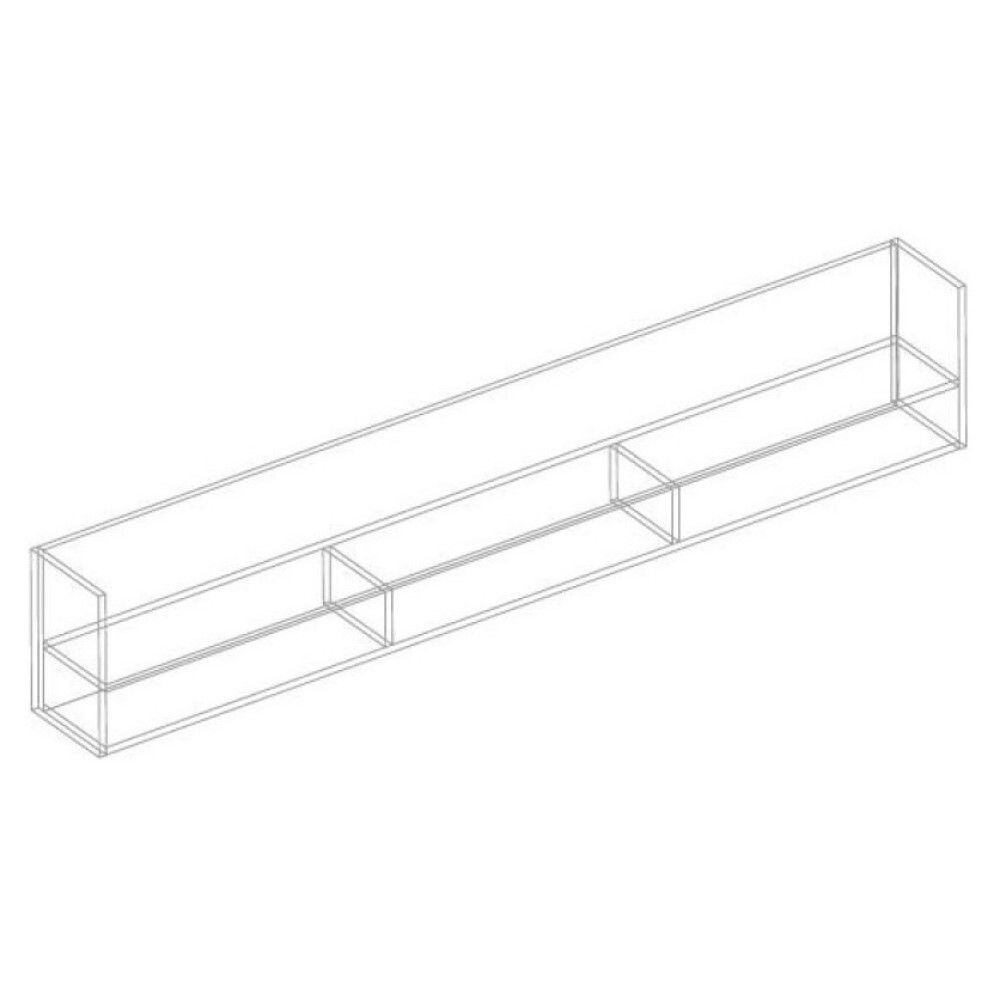 Полка настенная "Квинта" серый 1600*220*350мм, Велес, г.Туймазы