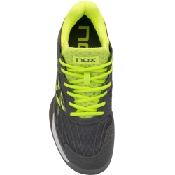 Мужские кросовки для Padel NOX AT10 Lux Gris - amarillo fluor