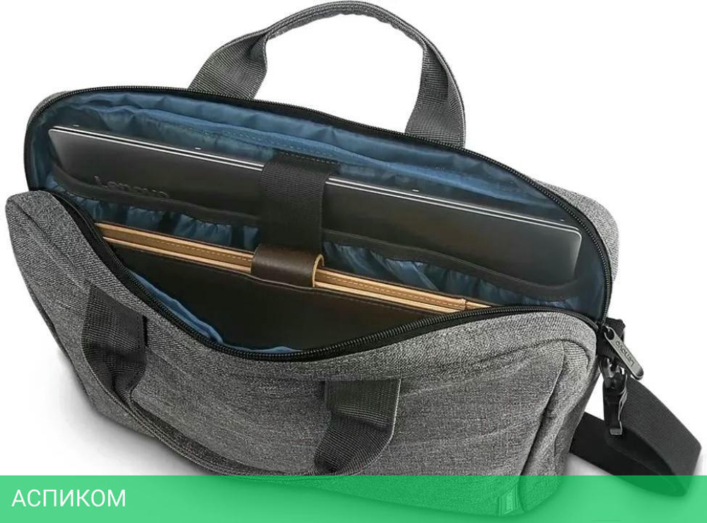 Сумка для ноутбука Lenovo Laptop Casual Toploader T210 серый (4X40T84060)
