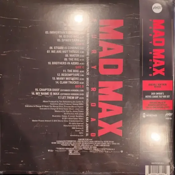 OST - Tom Holkenborg AKA Junkie XL – Mad Max: Fury Road - 2LP