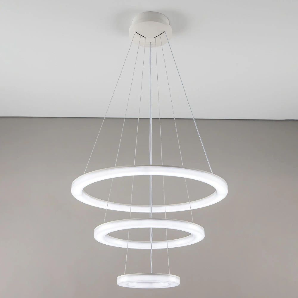 Citilux Электрон Смарт CL710A104S Умная люстра подвесная Белая