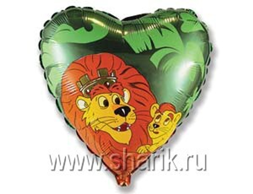 Ф 18" Сердце Король лев