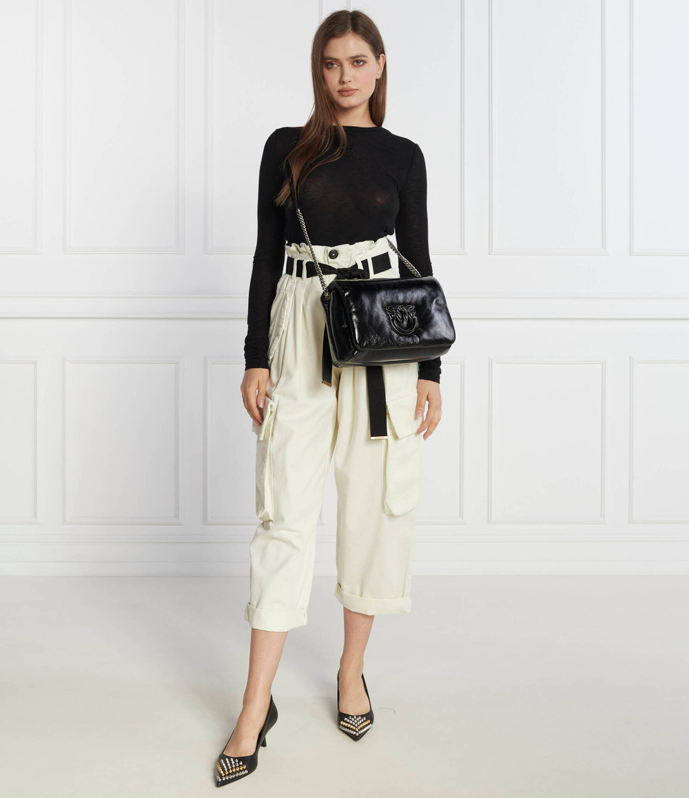 Кожаная сумка-мессенджер LOVE CLICK PUFF CLASSIC Pinko - черный(101585 A0F8)