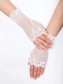 Митенки/Кружевные (XS / молочный / Базовая коллекция / 5 / 5)