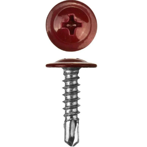 Саморез с пресс-шайбой сверло 4,2*16 RAL 3005