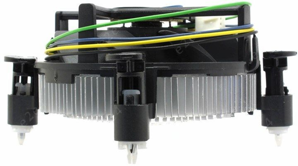 Кулер для CPU BaseTech Original, 1х80мм, 800-2700rpm, 4-pin, Al, серебристый-черный, 27дБ, TDP 65Вт, INTEL 1200/115x/775, AMD Не поддерживается (BT-ORIG-AL)
